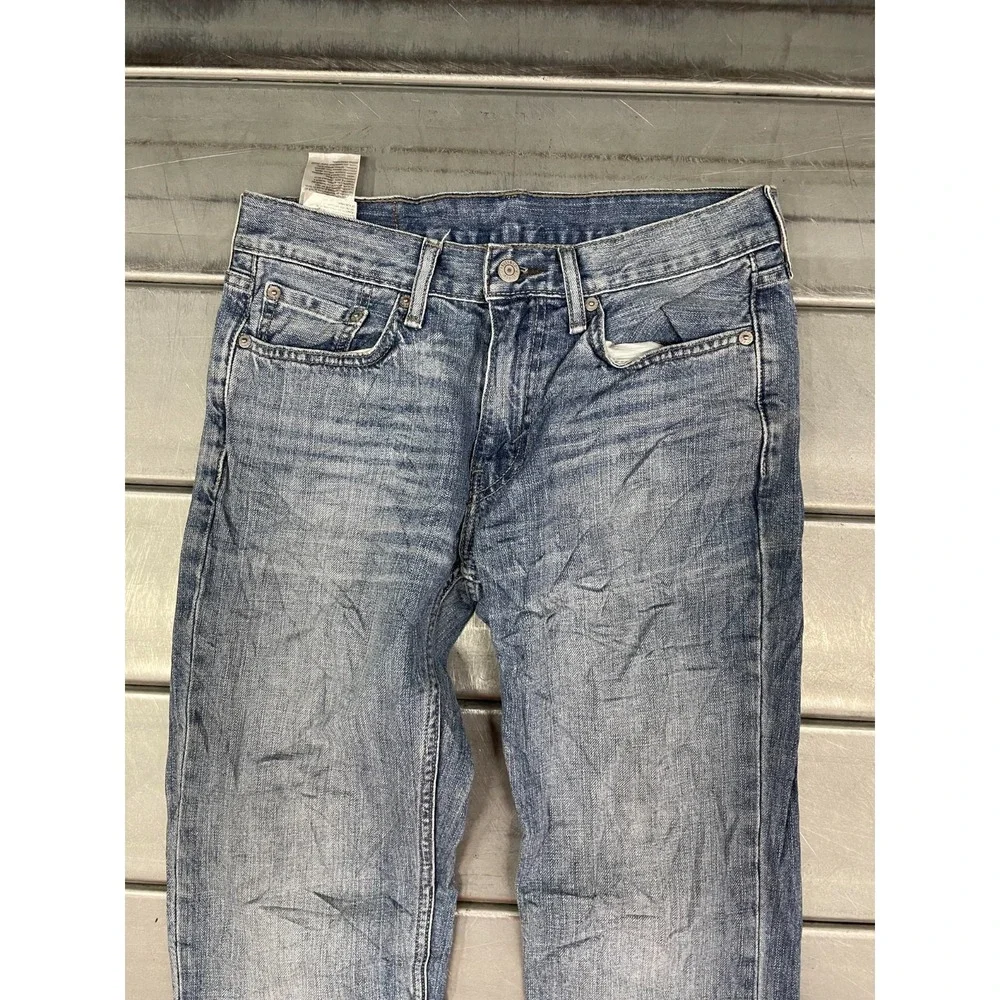 Levis 514 Jeans Mens 29X32 Blue Medium/Light Wash Denim Straight Leg 100% Cotton